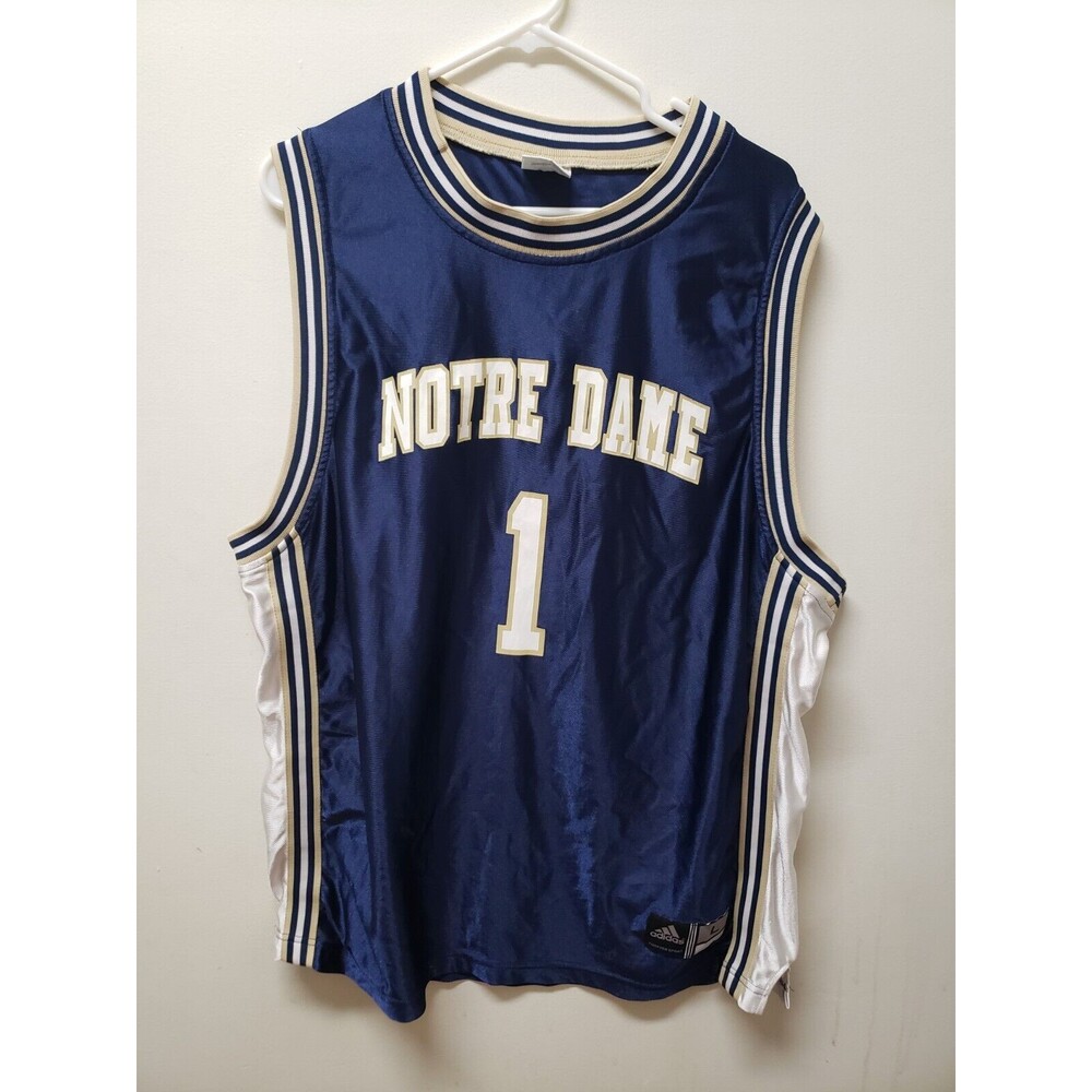 Notre Dame Fighting Irish Adidas Basketball Jersey Mens Large #1